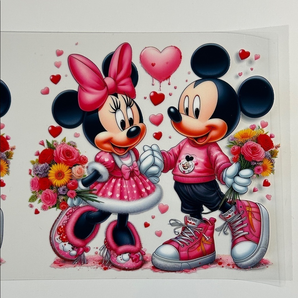Mickey & Minnie Cup Decal for Custom Cup
